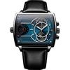 Haonb Orologi Da Polso,Orologio Al Quarzo Quadrato Con Movimento Concetto Trend Watch