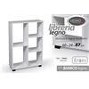 Gicos Scaffale in Legno Ermes cm 60x24xh.87 Colore Bianco