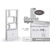 Gicos Libreria 2 Ante Ermes cm 70x24xh.170 Colore Bianco