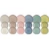 Tognana Servizio di Piatti da Tavola 18 Pezzi Urban colori Pastello