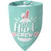 ICEMOOD Easter 2 in 1 - Bandane per cani con simpatico Egg Hunt Crew & Security Lettering for Easter Game, verde menta Pet Holiday Costumes Scarf with Snap Button, Large to Giant Breeds (40 kg+)