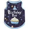 Izefia Magliette per Cani Vestiti Traspiranti Principessa Compleanno Ragazzo Ragazza Canotta Estiva Fresca Maglietta per Piccolo Cane Cucciolo Gatto Medio