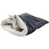 Generisch Sacco a pelo per cani - 65 x 45 x 3 cm, in morbido velluto per animali domestici, morbido e confortevole cuscino termico, letto a scomparsa portatile, per interni, viaggi, auto, autunno, inverno