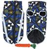 FANSU Invernale Cappotto Cane, Impermeabile Vestiti per Cani Cappottino Cane Taglia Piccola Cappottino Cane Taglia Media Cappotto Cane Taglia Grande 6.5-37.5kg (XL,Blu Geometrico)