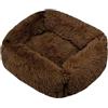 DOTBUY-SHOP Rettangolo Cuccia Cane Interno, Peluche Cuccia Gatto e Cane Ciambella Cuscino per Cani, Lavabile e Morbido Cuscino per Animale Domestico, per Cani Gatti (XXL,caffè)