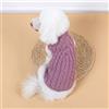 FANSU Maglioncino Cane, Inverni Caldo Natale Maglione Cane, Lavorato a Maglia Maglioncino per Cani e Gattino, Felpa Cane Vestiti Gatto Cucciolo Cane Taglia Media (M,Viola)