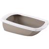 Imac Funny Lettiera Toilette Aperta per Gatti XXL 62x49,5x33 Color Tortora