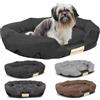 KING DOG Letto per Cani Molto Grande Taglia XXL 130x105 | Personalizzazione - Nome del Cane | Cuscino per Cani Impermeabile | Divano per Cani Adatto al Lavaggio | Cuccia Cane Interno | Brandina per Cani Nero