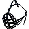 L&J Pets Uk Museruola leggera per cani in pelle per boxer e altri cani con muso corto.