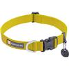 RUFFWEAR Collare per cani, ultra forte e leggero, resistente tessitura, anello di attacco in alluminio e fibbia a rilascio laterale, accessorio elegante per il collo, verde lichene (medio, 36-51 cm)