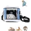Dlmlemu Borsa da viaggio per piccoli animali, trasportino da viaggio con drago barbuto, porta serpenti lucertole, zaino per uccelli, zaino con finestra trasparente a bolle per gattino, trasportino da viaggio