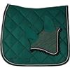 Generisch Wagner-Germany DR - Sottosella Verde con Cappuccio e Strass, Anatomica, 4 cm in più, per Cavallo, WB, Cotone/Poliestere, Unisex, Formal, Tutte le Stagioni, Resistente all'Acqua, Cordoncino