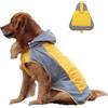 ClawsPurrfect Cane Cappuccio Pioggia Impermeabile: Leggero Grande Medio Refrattaria Imballabile Poncho Giallo 6