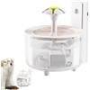 ccuzs Fontana d'acqua wireless per gatti, alimentatore d'acqua per animali domestici, silenzioso e di grande capacità, non richiede cavi o prese aggrovigliate, con sensore di movimento per cani e gatti, 15