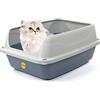 Cat Centre CatCentre® - Lettiera per gatti aperta, colore: grigio, misura media o grande