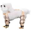 Generic Pantaloni antipolvere con scarpe per cani, stivali impermeabili per cani e pantaloni antipioggia, regolabili, antiscivolo, per cani di taglia piccola, media e grande, passeggiate all'aperto (A, S)