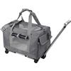 Generic Trolley da viaggio per animali domestici, borsa di sicurezza per gatti, borsa da viaggio per animali domestici, borsa leggera per cani, borsa versatile con manico telescopico ergonomico e ruote per