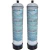 Generico Aquariumline 2 Bombole CO2 monouso 600gr. per acquari con attacco M10x1 anidride carbonica