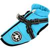 ENGEL WEMANG Gilet per cani, impermeabile, caldo con pettorina per cani, invernale, caldo e morbido, 9 colori-Azzurro S