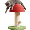Protoence Tiragraffi Per Gatti - Torre In Sisal Base Robusta A Forma Di Fungo | Tiragraffi Verticali Per Gatti - Per Esercizio Gattini Esercizio Fisico Noia Compleanno Casa Appartamento Interno