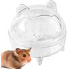 Generico Contenitore Da Bagno Di Sabbia Di Criceto - Casa Da Bagno Chincilla, Bagno Orso Dorato Per Piccoli Animali | Box Di Sabbia Di Criceto Completamente Trasparente, Box Da Bagno Staccabile, Scatola Da Bag