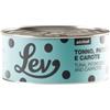 Generico Lev Umido Sfilaccetti Gatto Adult Tonno,Patate e Carote, alimento complementare per gatti adulti di tutte le taglie e razze, gusto Tonno, Patate e Carote | 12 scatolette da 140 grammi l'una.