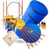 PfotenWunder® 9-in-1-Attrezzatura di Agility per Cani + 6 Barre da Slalom, 1 Tunnel, agilità di Piccola e Grande Taglia, Agility Dog, Attrezzature per l'addestramento Giochi