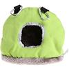 Rachlicy Bird LED Inverno Caldo Nest di Uccelli Arrotondata Pappagallo Tenda Coccole per Piccolo Animale Domestico, Nido di Uccelli Caldi, Tenda Nido per Uccelli, Nido di Uccelli