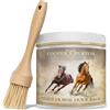 COOPER & BURTON Balsamo per zoccoli per cavalli, cura degli zoccoli con oli naturali per zoccoli sani, 500 ml + pennello, favorisce la crescita degli zoccoli e protegge dalle crepe, umidità intensa