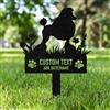 AGEUIRPOD Targa Commemorativa Personalizzata in Metallo per Animali Domestici con Testo/ Nome/Data, Commemorativo per Cani Defunti, Lapide Personalizzata per Cane Gatto, Giardino DecorazioneTombale Animali