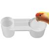 Generic Abbeveratoio per pollame | Abbeveratoio per uccelli a gabbia con bottiglia - Dispenser a due porte per piccioni parrocchetti fringuelli galline giardino casa