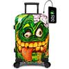 TOKYOTO - Valigia Da Cabina Divertente Per Ragazzi Bambini Bimbo Bimba Fans Dei Cartoni Animati Mostri Zombi Bagaglio Mano USB 55x40x20 cm Trolley 55x35x20 Valigia Rigida 10 Kg Fantasia SNOT MONSTER