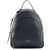 Coccinelle Malory Backpack Grained Leather Midnight Blue