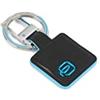 Piquadro PC3757B2/N Blue Square Portachiavi, Nero