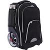panfudongk Trolley zaino zaino per la scuola, bagaglio a mano con ruote, zaino da viaggio, 45 l, nero, 33 x 25 x 49 cm, Nero , Taglia unica