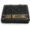Love Moschino Portafoglio donna Love Moschino a libretto in ecopelle trapuntato nero A24MO24 JC5601 NERO