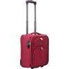 R.Leone Bagaglio a Mano 40x30x20cm Wizzair Vueling 2 Ruota in stoffa A16 (Bordò, XXS 40x30x20cm 2Ruota)