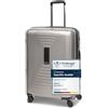 REDOLZ Trolley rigido medio M+ | 46 x 30 x 66 cm | Valigia espandibile da 82 a 97 litri | ultraleggera, solo 3,7 kg (Essentials 14)