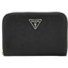 GUESS Rosalba SLG Medium Zip Around Wallet M Black