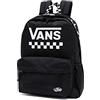 Vans Street Sport Realm Backpack, Borsa di Ossa Donna, Noir/Blanc À Carreaux, Taille Unique