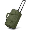REDOLZ borsone da viaggio con ruote S 51 cm | trolley morbido 39 L leggero per uomo e donna | Duffle Essentials
