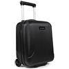 CarryOn Skyhopper - Sotto sedile 40 cm, valigia trolley da viaggio in bagaglio rigido 19 litri con TSA, bagaglio a mano (Nero, Mini)