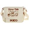 KASENFASHION Harajuku - Borsa a tracolla elegante per adolescenti e fan, Bianco-1, 29*24*9cm, Zaino