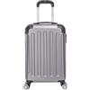 Malu Shoes Valigia 55x35x20 ruota smontabile 50x36x20 cm EasyJet Trolley Bagaglio a mano in ABS 4 Ruote Rimovibili (55x35x20 ruota smontato 50x36x20 cm) colori misti (ANTRACITE)