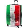 BERTOO Italia Valigia rigida XXL Large 99L, bagaglio da stiva leggero in ABS+PC con 4 ruote girevoli staccabili, lucchetto a combinazione, 75cm