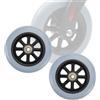 Generic 1 Paio di Ruote per Sedia a Rotelle da 5 pollici, Ruote Anteriori per Sedia a Rotelle, Ruote Solide, Cuscinetto da 8 mm (5/16), Ruote Universali per Sedie a Rotelle Manuali