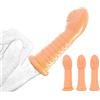 LxPxP Set 3 finger sleeves flessibili - coprifinger erotici per coppie, stimolazione mirata G-spot e prostata, accessori gioco creativo e preliminari intensi