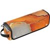 KLL Borsa da viaggio per strumenti per capelli da donna con tappetino in ferro, organizer portatile per strumenti caldi, ferro arricciacapelli, piastre volumizzanti per capelli, marmo arancione oro