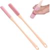 Generico Toe Gaps Cleaning Brush, 2 Pezzi Spazzola per la Pulizia dei Piedi in Silicone per Doccia, 41CM Spazzola per Pulizia delle Punte con Manico Lungo, per Uomo, Donna & da Bagno
