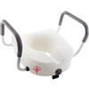 REMEDIA ONE Rialzo WC per Anziani con Blocco Centrale, Bianco, 13 cm